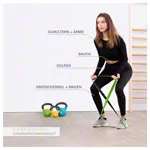 Sport-Tec Powerband aus Latex, 104x3,2 cm, mittel, grn