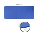 Abbildung zeigt Pilates- und Yogamatte, LxBxH 140x60x0,6 cm, blau