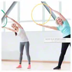 Gymnastikreifen aus Kunststoff,  60 cm, 300 g