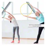 Gymnastikreifen aus Kunststoff, 4er-Set,  60 cm