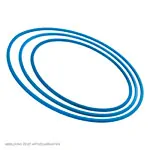 Gymnastikreifen aus Kunststoff, 4er-Set,  60 cm