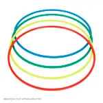 Gymnastikreifen aus Kunststoff, 4er-Set,  60 cm