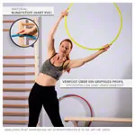 Gymnastikreifen aus Kunststoff, 4er-Set,  60 cm, je 1x blau, grn, rot, gelb