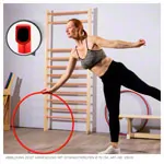 Gymnastikreifen aus Kunststoff, 4er-Set,  60 cm, je 1x blau, grn, rot, gelb