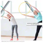 Gymnastikreifen aus Holz, 4er-Set,  60 cm