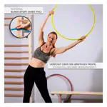 Gymnastikreifen aus Kunststoff, 4er-Set,  70 cm, je 1x blau, grn, rot, gelb