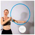 Gymnastikreifen aus Kunststoff,  80 cm, 400 g