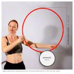 Gymnastikreifen aus Kunststoff,  80 cm, 400 g