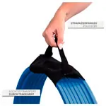 Abbildung zeigt Gymnastikreifen aus Kunststoff, 10er-Set, � 80 cm, inkl. Tragegriff