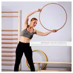 Gymnastikreifen aus Holz,  90 cm