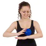 Abbildung zeigt Igel-Ball,  10 cm, blau, mittel