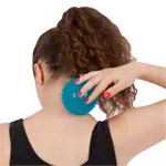 Reflex-Ball,  9 cm, blau-transparent