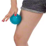 Reflex-Ball,  9 cm, blau-transparent