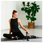 Abbildung zeigt BLACKROLL Fascia Gun-Set, Massagepistole + Heat Head W�rmeaufsatz