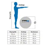 TOGU Gymnastikball Powerball ABS marble,  45 cm, bunt