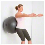 TOGU Gymnastikball Powerball Challenge ABS,  55-65 cm, silber-grau