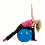 GYMNIC Gymnastikball,  65 cm, blau