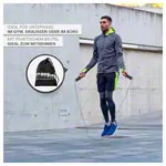 Abbildung zeigt Sport-Tec Springseil Speed Rope mit Anti-Rutsch-Griffen inkl. 2 Gewichten, verstellbar, 270 cm