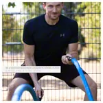 Fitness Tau Battle Rope ummantelt,  3 cm x 15 m, blau, 5,25 kg