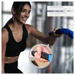 Fitness Tau Battle Rope ummantelt,  3 cm x 30 m, blau, 10,5 kg