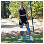 Fitness Tau Battle Rope ummantelt,  3 cm x 30 m, blau, 10,5 kg