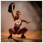 Abbildung zeigt aerobis Fitness Kettlebell, bef�llbar bis 25 kg