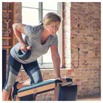 Abbildung zeigt NOHrD Swing Hantel Nussbaum, 8 kg