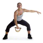 Abbildung zeigt NOHrD Swing Hantel Nussbaum, 8 kg