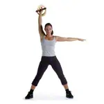 Abbildung zeigt NOHrD Swing Hantel Nussbaum, 8 kg