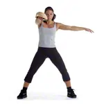 Abbildung zeigt NOHrD Swing Hantel Nussbaum, 8 kg