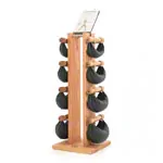 Abbildung zeigt NOHRD Swing Turm inkl. 8 Swing Hanteln, 40 kg, Eiche