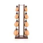 NOHrD Swing Turm inkl. 8 Swing Hanteln, 40 kg, Nussbaum