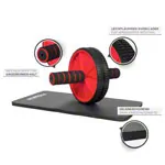 Abbildung zeigt Sport-Tec Bauchtrainer Ab Wheel inkl. Kniematte