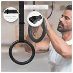 Sport-Tec Outdoor-Turnringe aus Kunststoff inkl. verstellbaren Gurten