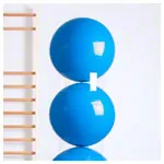 Stapelhilfe fr Gymnastikblle,  40 cm, 3-tlg.
