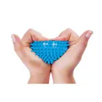 Igel-Ball,  10 cm, neon-blau, soft