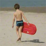 Schwimmbrett mit Griff klein, 40x27x3,5 cm