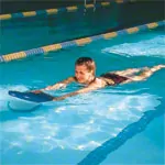 Schwimmbrett aus PE-Schaum, 47x30x4 cm, blau