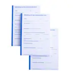 Abbildung zeigt Mitteilung an den verordnenden Arzt, 5 Blcke  50 Blatt (250 Bltter), DIN A5