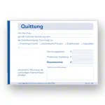 Quittungsblock, 5 Blcke  100 Blatt (500 Bltter), DIN A6 quer