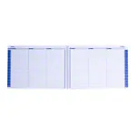 Abbildung zeigt Terminplaner, 4 Spalten, 15.-Min.-Takt, Montag - Samstag, A3 quer