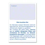Terminzettelblock, 10 Blcke  75 Blatt (750 Bltter), DIN A7