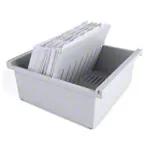 Karteitrog-Set,202-tlg., aus Kunststoff fr max. 800 Karten (A5) inkl. 200 Karteikarten & Register