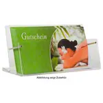 Gutscheinstnder aus Acrylglas