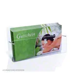 Abbildung zeigt Gutscheinstnder aus Acrylglas