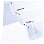 Abbildung zeigt Gutscheinaufsteller 4-fach aus Acrylglas