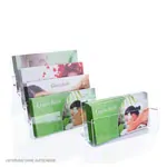 Abbildung zeigt Gutscheinaufsteller 4-fach aus Acrylglas