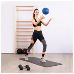 TOGU Medizinball aus Ruton,  21 cm, 0,8 kg, blau
