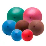 TOGU Medizinball aus Ruton,  21 cm, 0,8 kg, blau