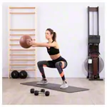 TOGU Medizinball aus Ruton,  28 cm, 1,5 kg, braun